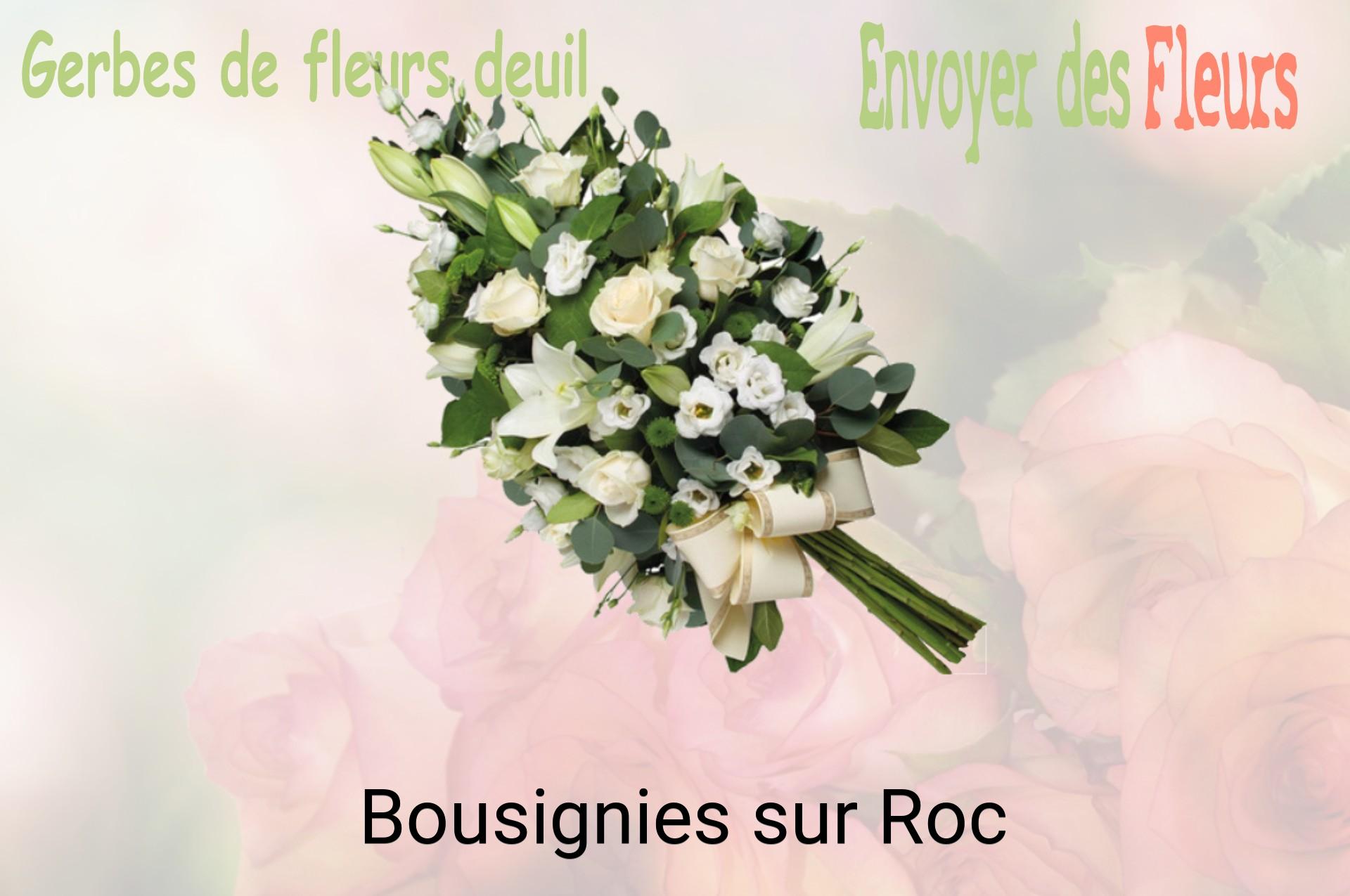 Gerbe de fleurs de deuil livrée à Bousignies-sur-Roc
